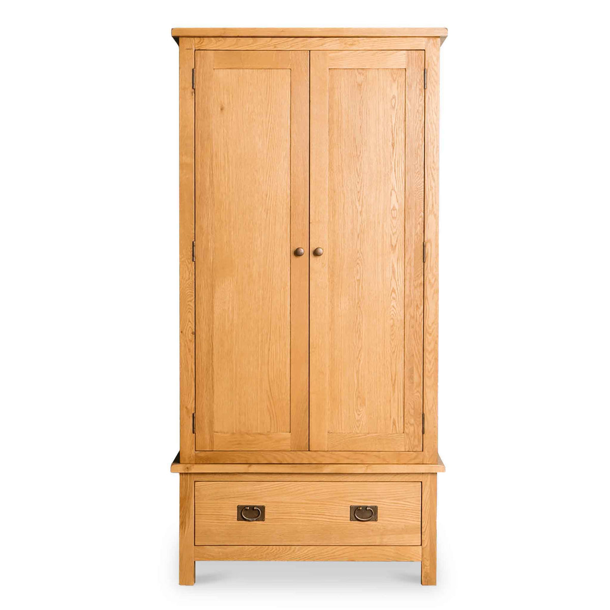 Surrey Oak Double Wardrobe & Drawer by Roseland Furniture