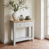 Lundy Grey Console Table by Roseland Furniture