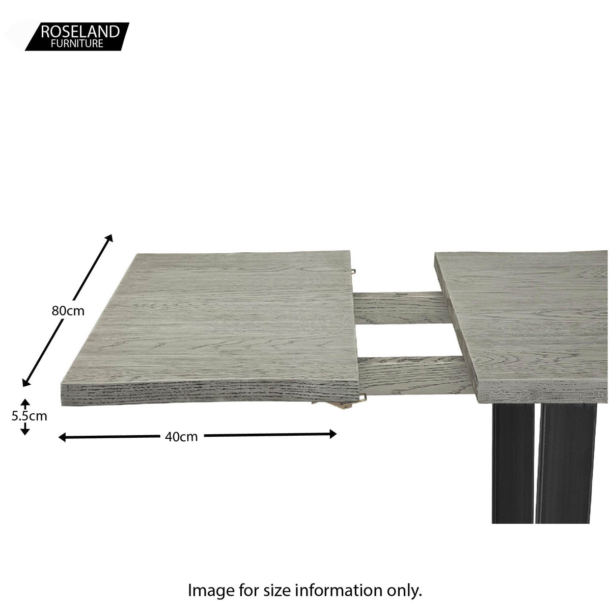 Extension Leaf for Soho Grey Dining Table from Roseland Furniture