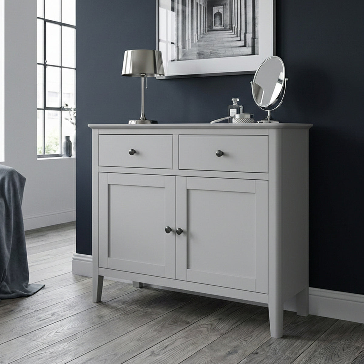 Elgin Grey Small Sideboard from Roseland Furniture