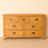 Lanner Oak 3 over 4 Drawer Chest from Roseland Furniture