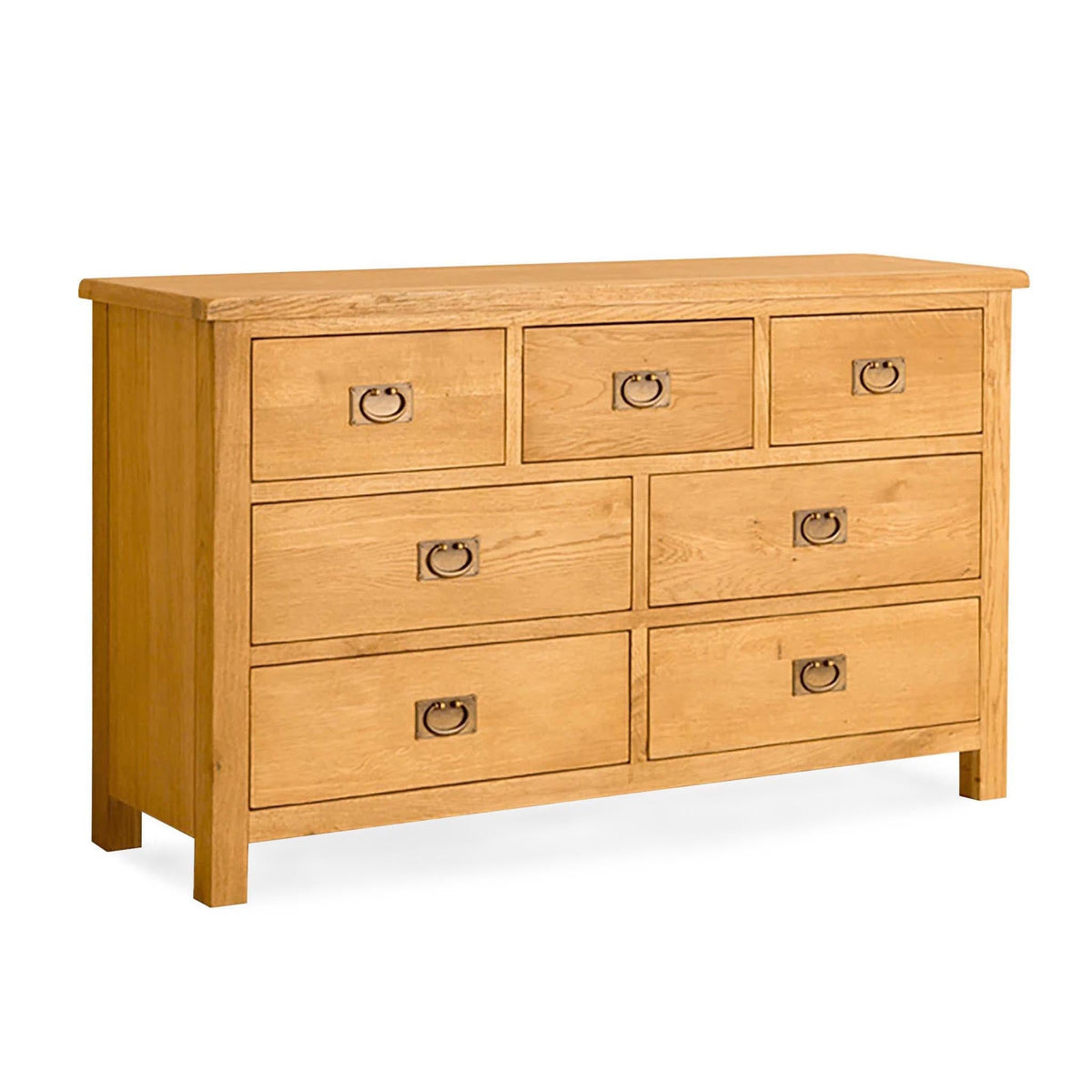Lanner Oak 3 over 4 Drawer Chest from Roseland Furniture