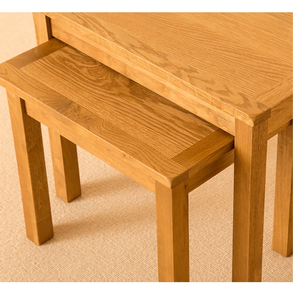 Lanner Oak Nest of Tables from Roseland Furniture