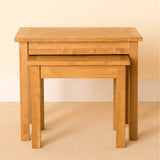Lanner Oak Nest of Tables from Roseland Furniture