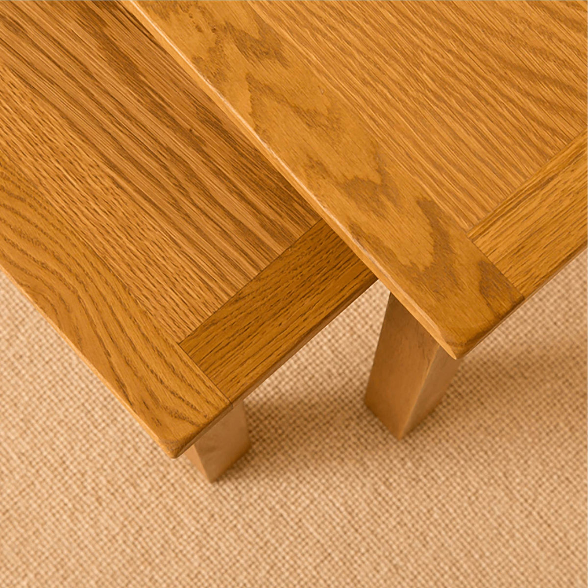Lanner Oak Nest of Tables from Roseland Furniture