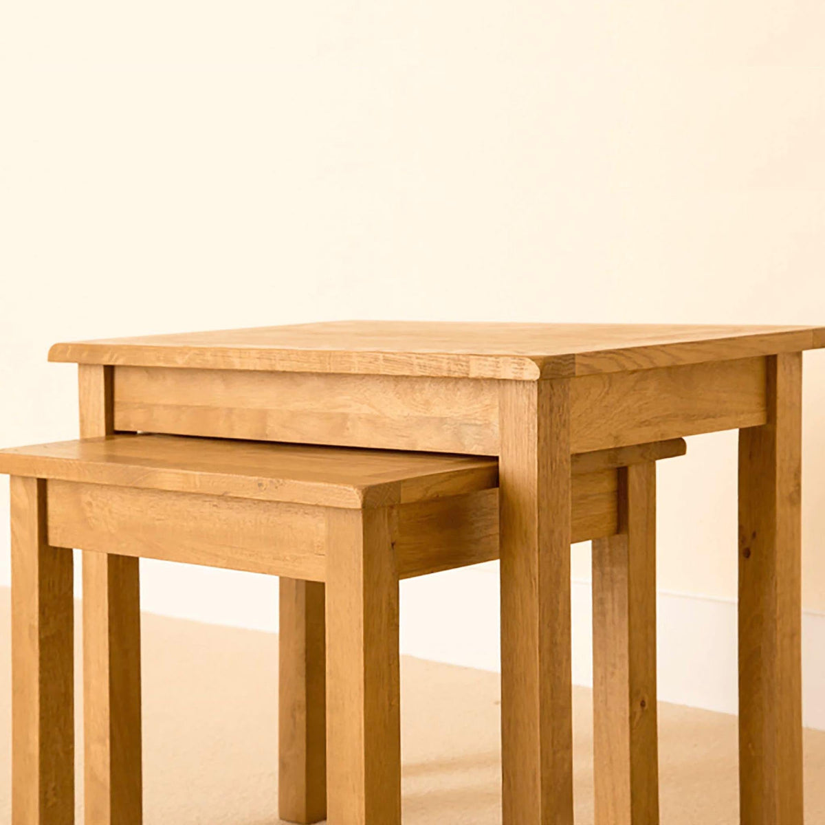 Lanner Oak Nest of Tables from Roseland Furniture