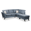 Geo Corner Sofa in Denim by Roseland Furniture