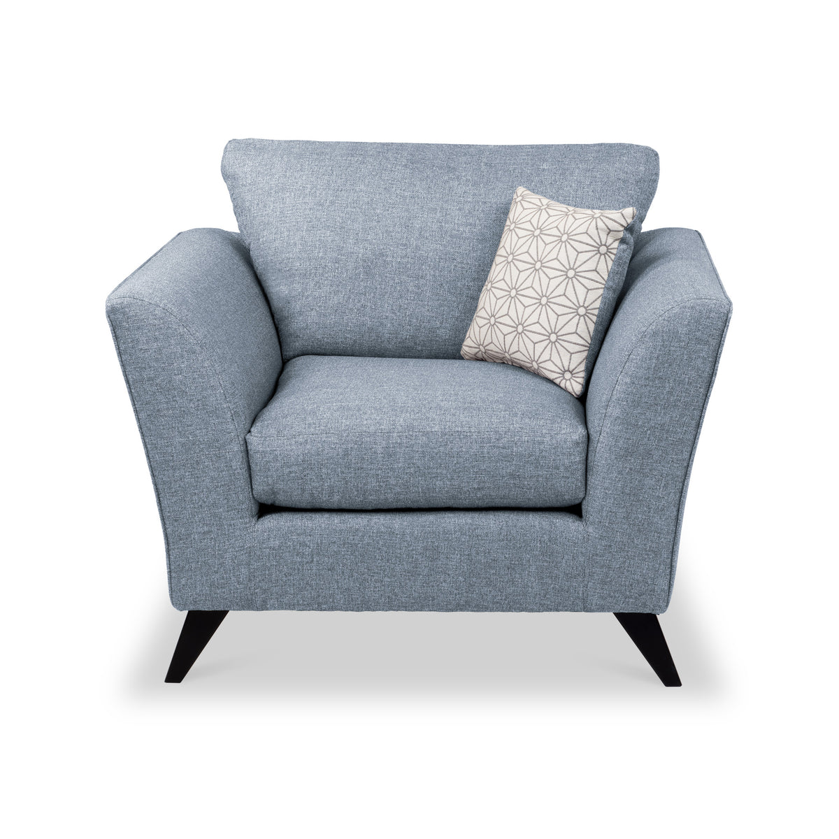 Geo Armchair in Denim by Roseland Furniture