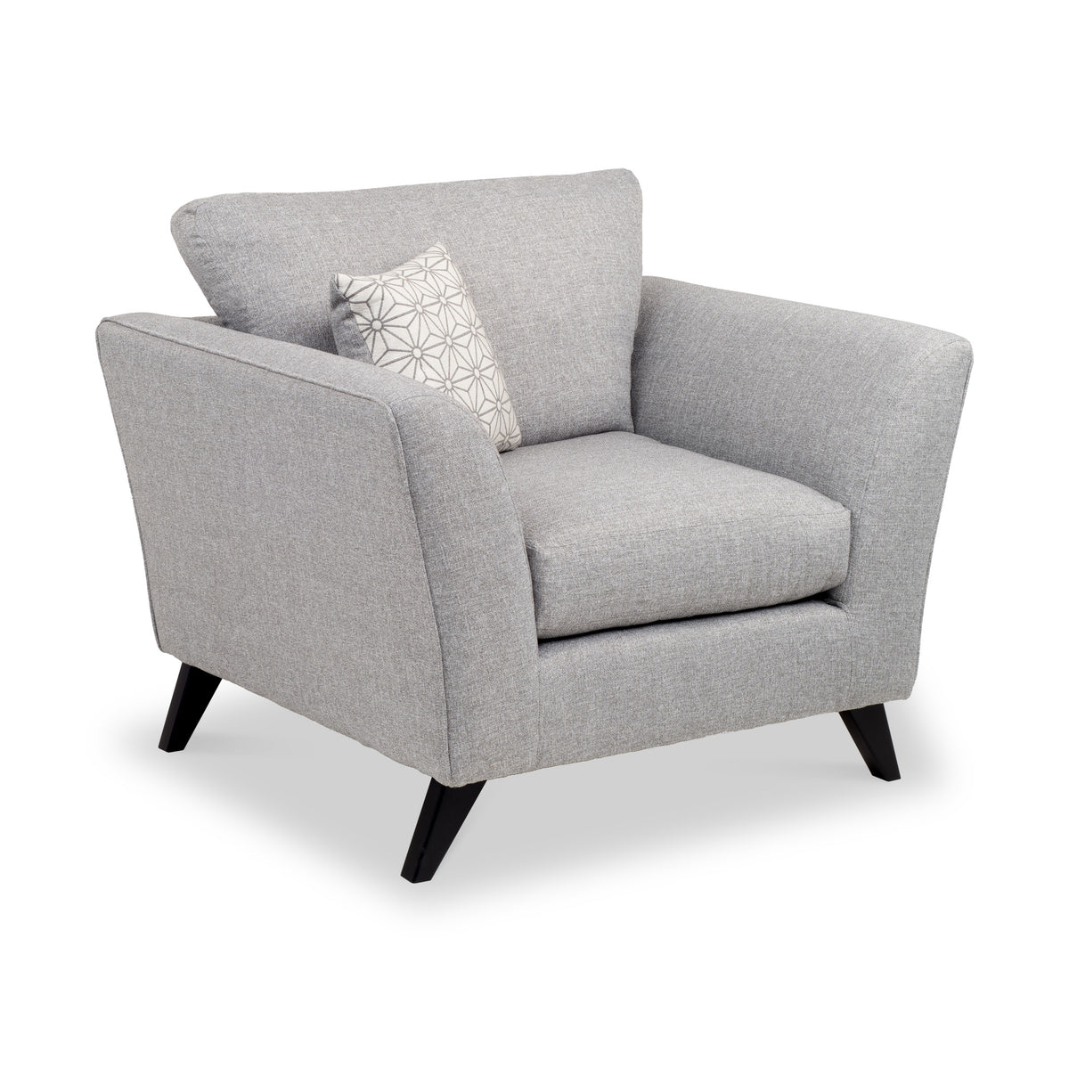 Geo Armchair in Silver by Roseland Furniture