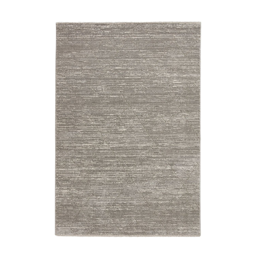Atkins Grey Diamond Embossed Rug | Multiple Sizes | Roseland