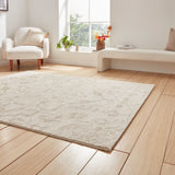 Cream Thornbury Jacquard Design  Rug from Roseland Furniture