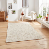 Cream Thornbury Jacquard Design  Rug from Roseland Furniture