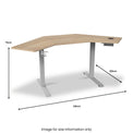 Koble Gino Smart Electric Height Adjustable Corner Desk dimensions
