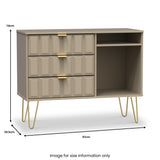 Harlow 3 Drawer TV Unit from Roseland Furniture