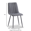 Harmon Grey Fabric Dining Chair by Roseland Furniture