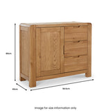 Harvey Oak Small Sideboard from Roseland Furniture
