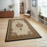 Holden Black Cream Rug from Roseland Furniture