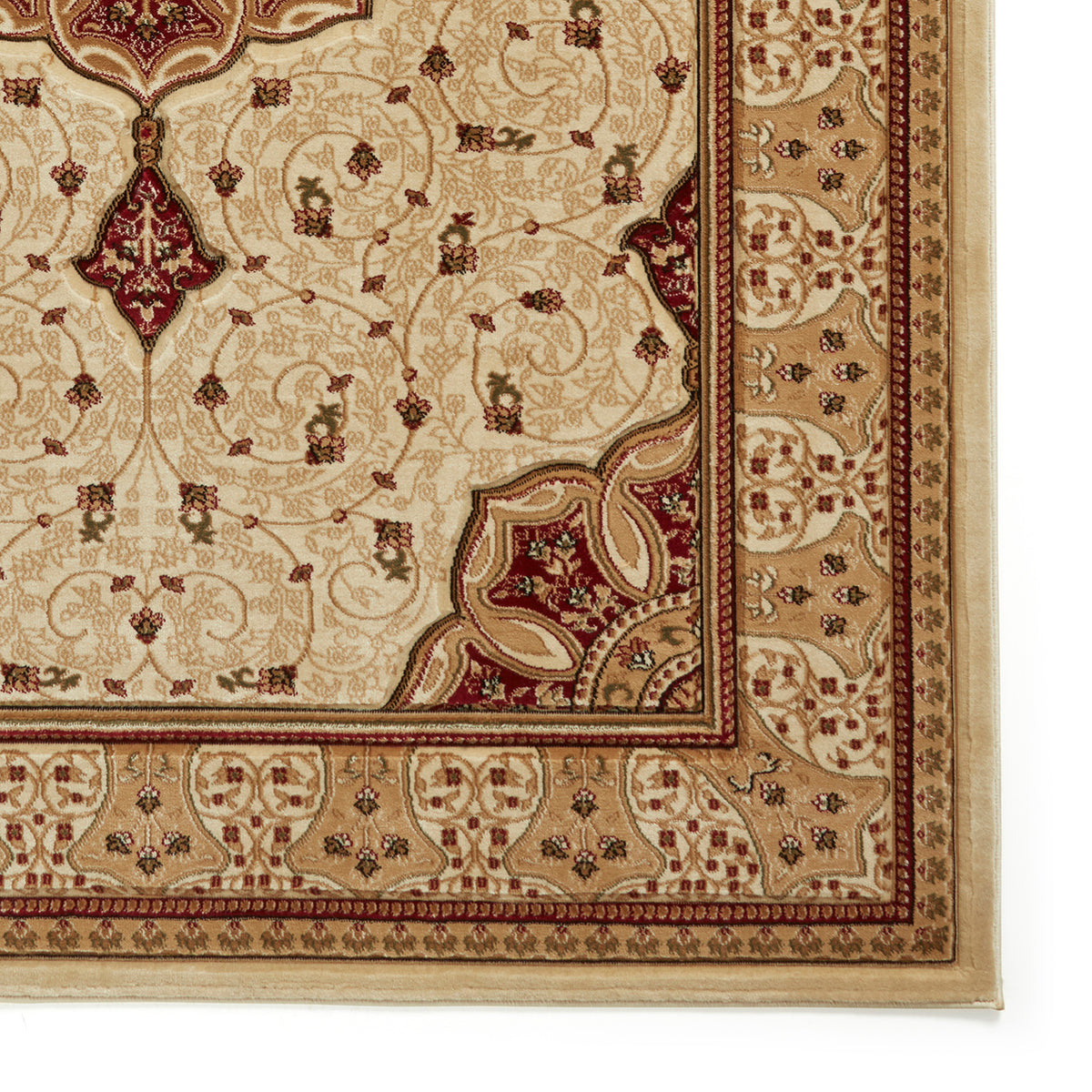 Holden Cream Red Rug from Roseland Furniture