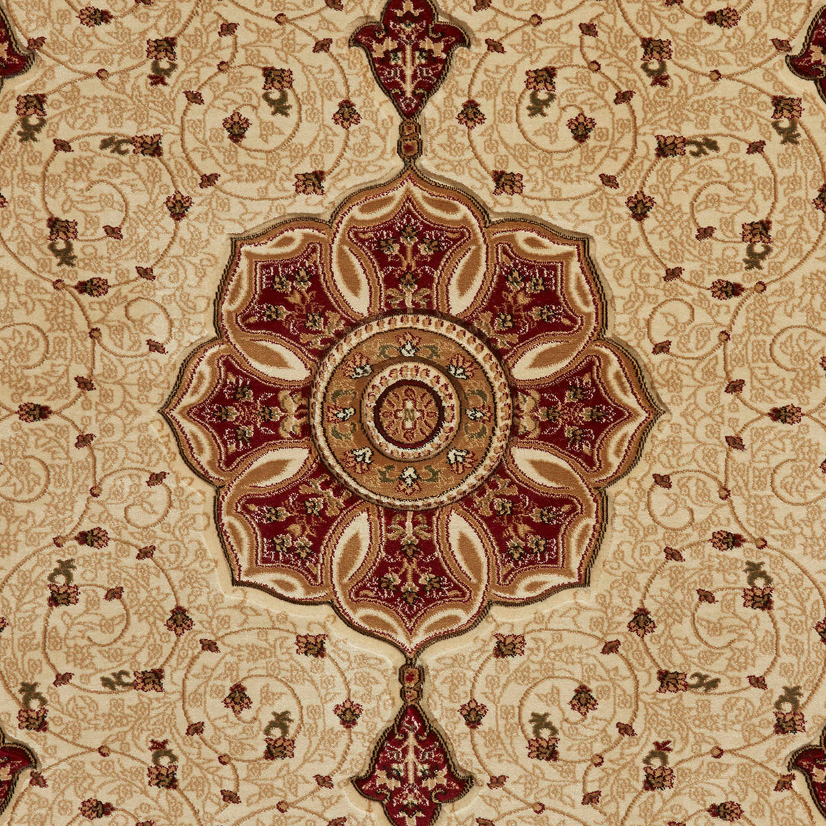 Holden Cream Red Rug from Roseland Furniture