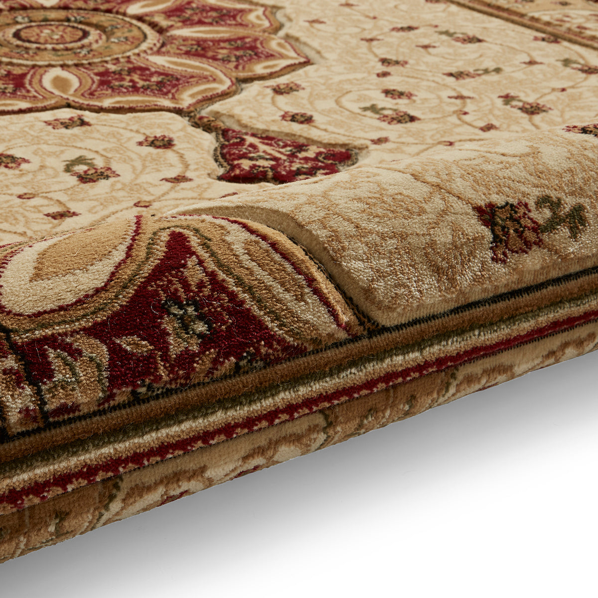 Holden Cream Red Rug from Roseland Furniture