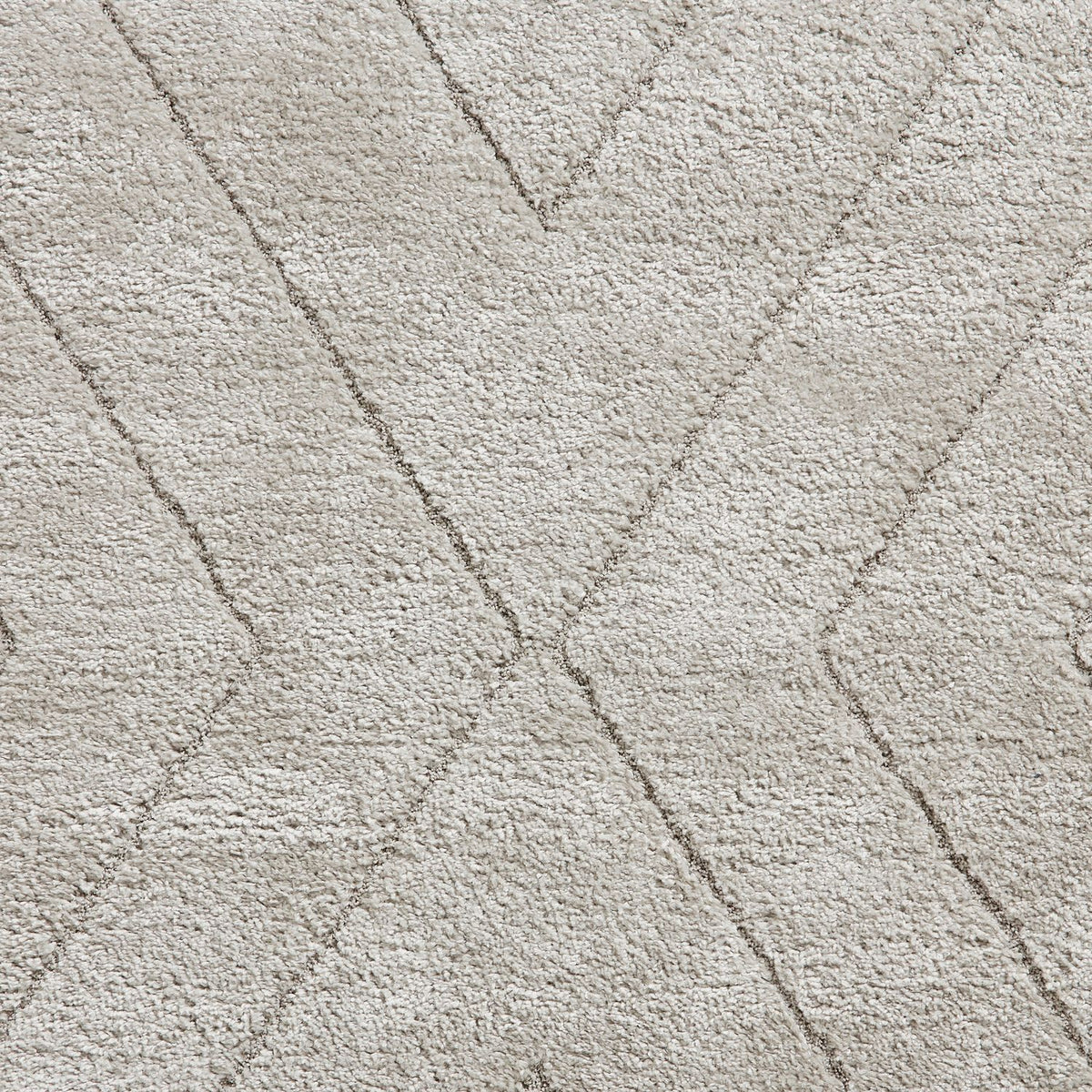Silver Somerville Chevron Shaggy Berber Rug from Roseland Furniture
