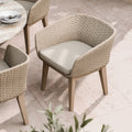 FSC 1 Jupiter 150cm Round Table w 6 Eden Dawn Dining Chairs from Roseland Furniture