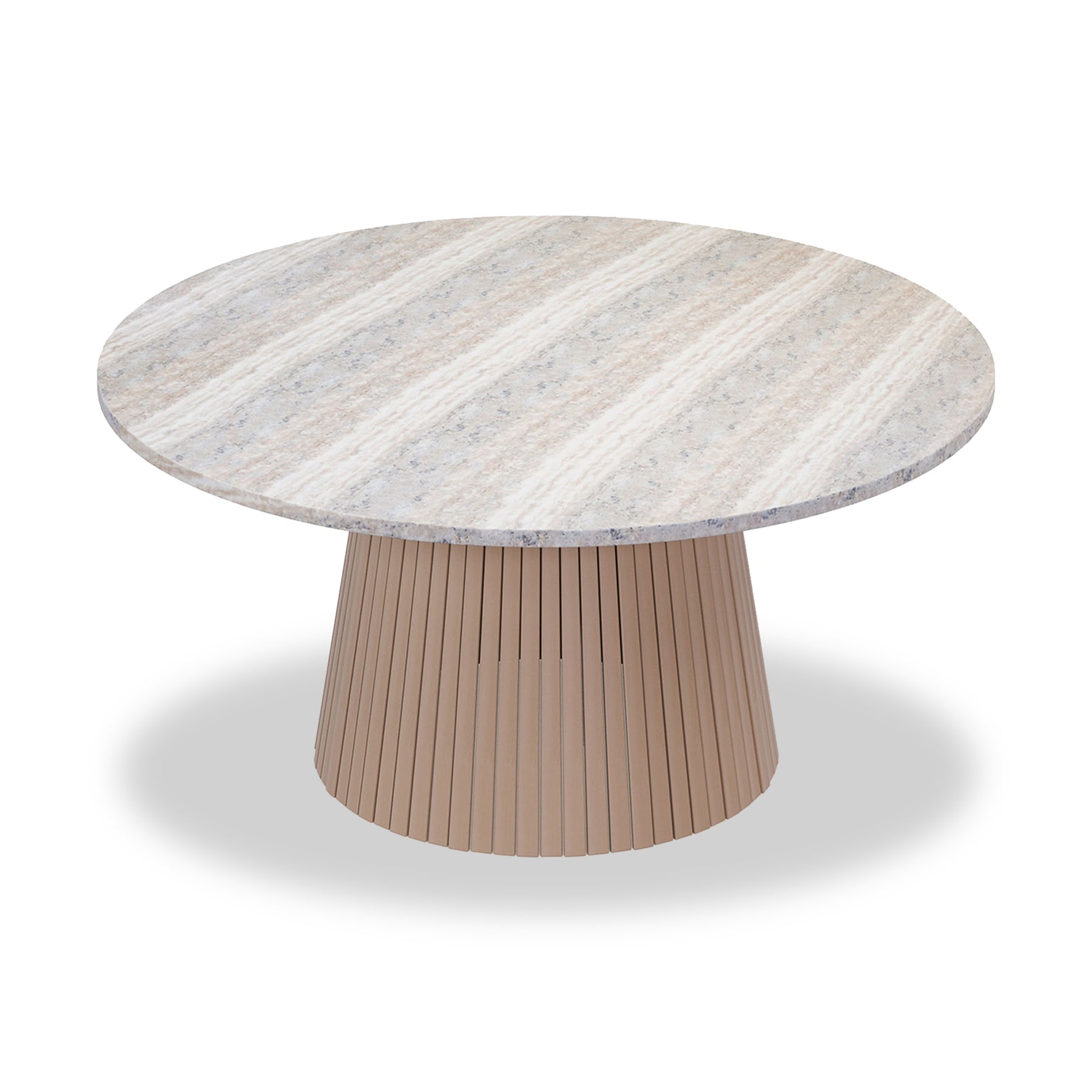 Jupiter 6 Seater Round Conical Dining Set with Eden Dawn Dining Chairs