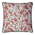 Annika 50cm Floral Leaf Polyester Cushion
