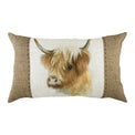 Hessian Animal 50cm Polyester Linen Bolster Cushion