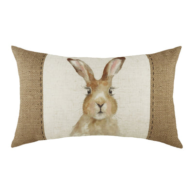 Hessian Animal 50cm Polyester Linen Bolster Cushion