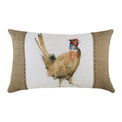 Hessian Animal 50cm Polyester Linen Bolster Cushion