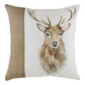 Hessian Animal 43cm Polyester Linen Cushion