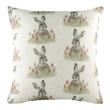 Hedgerow Woodland Repeat 43cm Polyester Linen Cushion