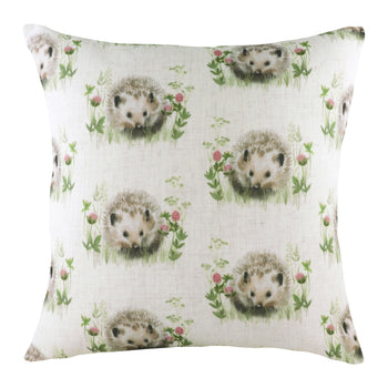 Hedgerow Woodland Repeat 43cm Polyester Linen Cushion