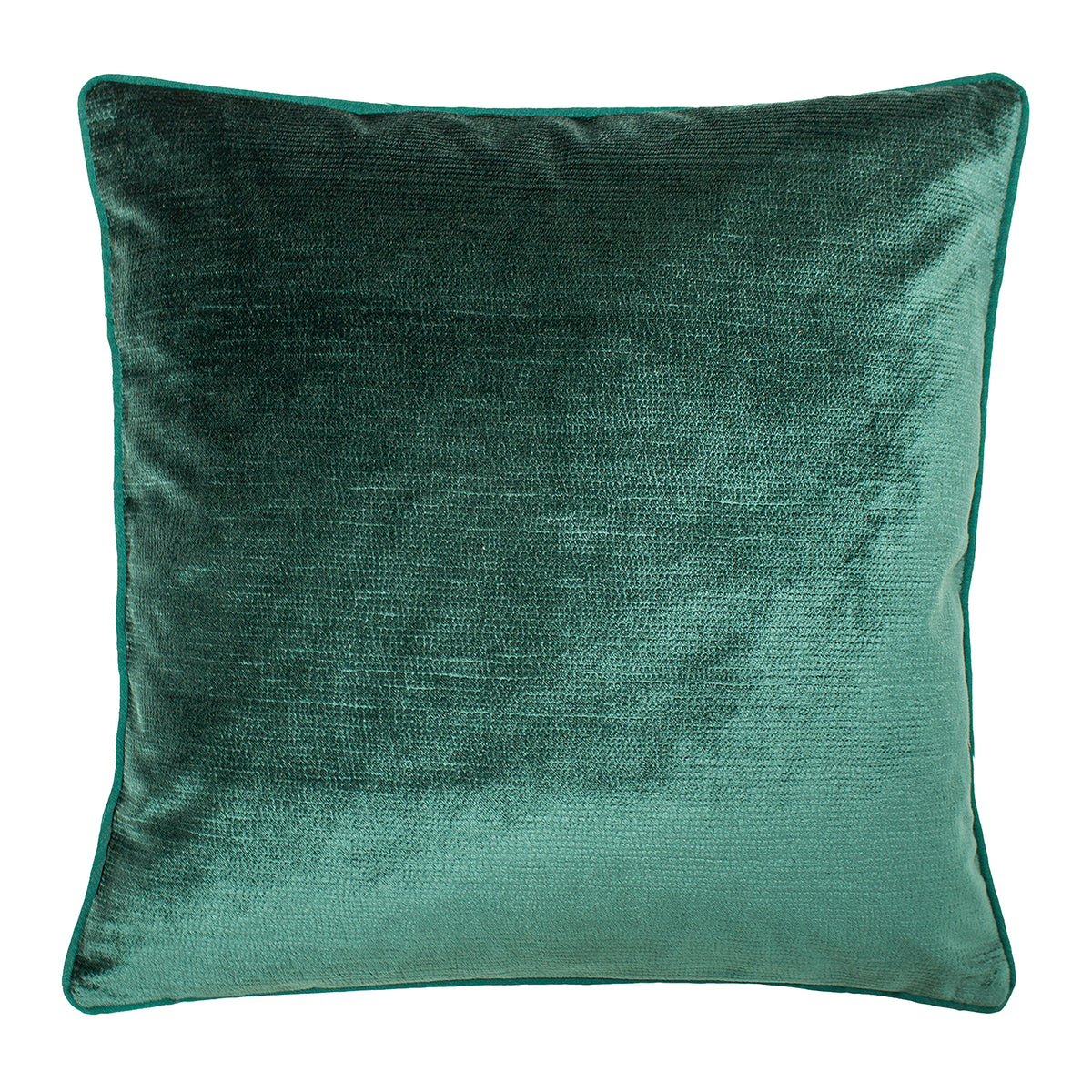 Stella Embossed Snakeskin 45cm Polyester Velvet Cushion Emerald