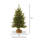 Kensington Fir 3ft Christmas Tree with Burlap Bag Dimensions