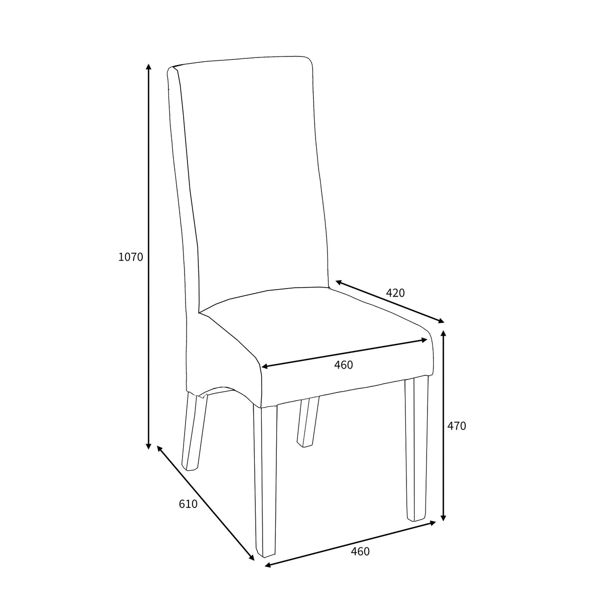 Keran Tweed Dining Chair