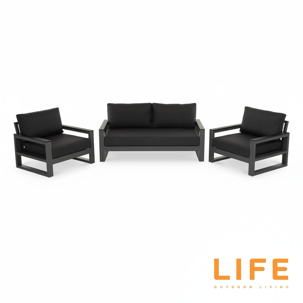 LIFE Mallorca Lounge Set with Lift Up Coffee Table from Roseland Furniture
