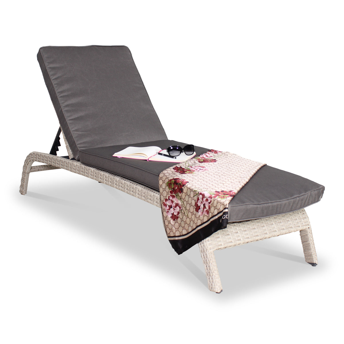 Lisbon Multi Position Arched Sunlounger from Roseland Furniture