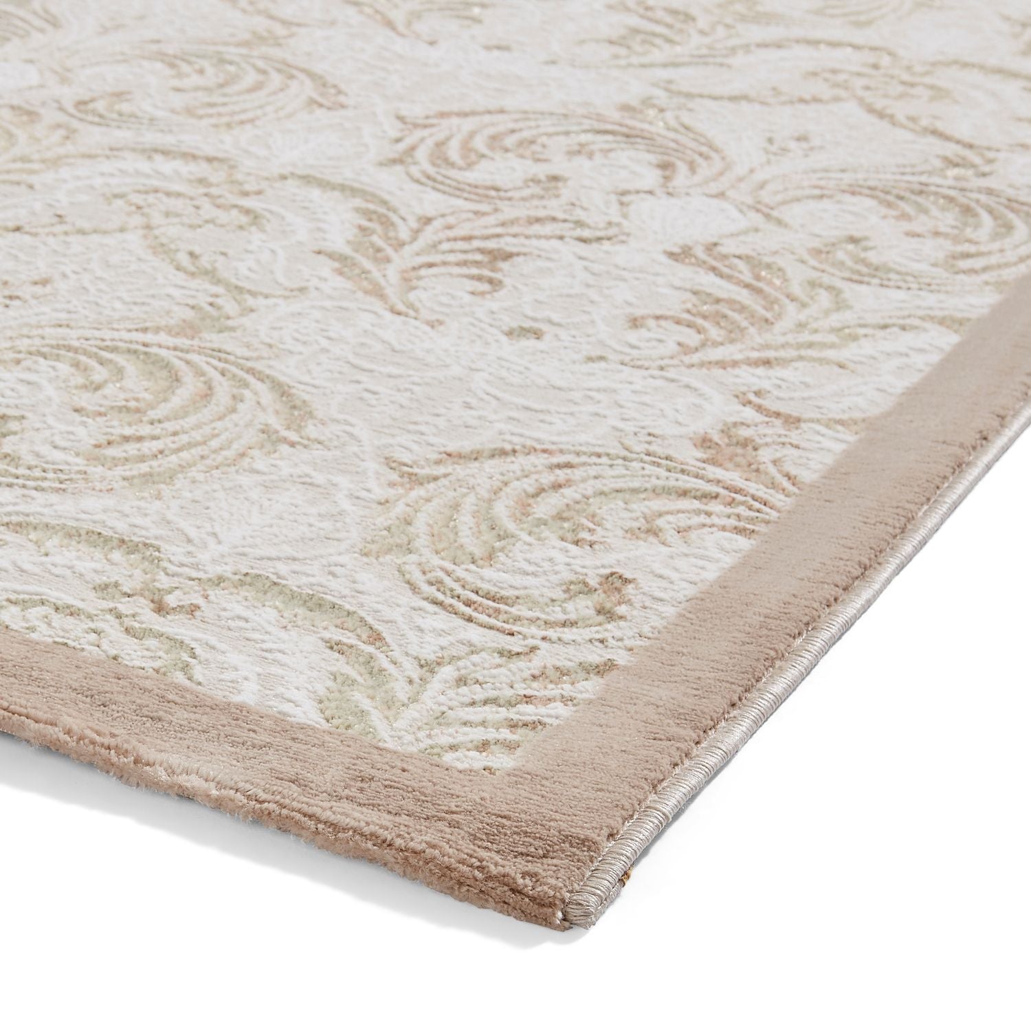 Bronze Laurence Llewelyn-Bowen Ornate Metallic Rug from Roseland Furniture