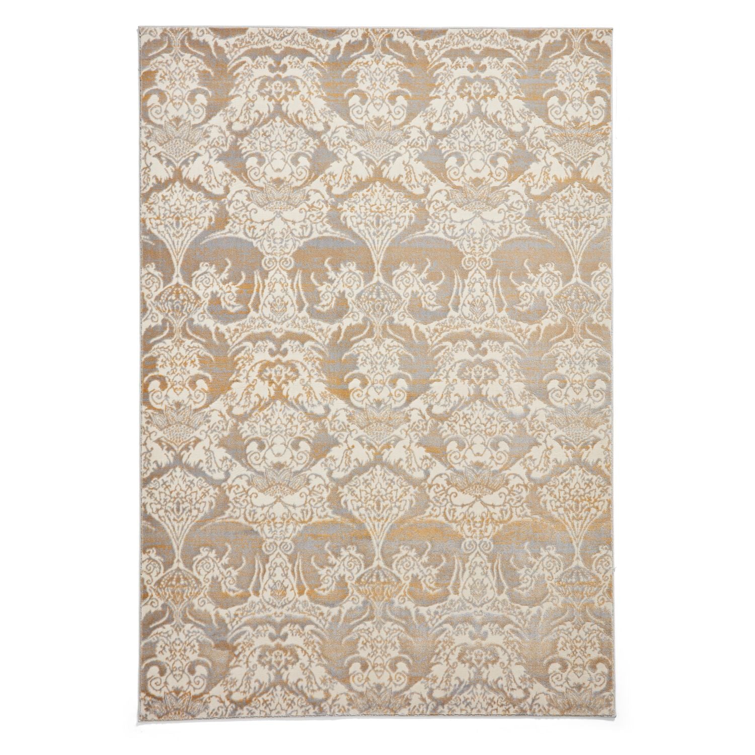 Gold Laurence Llewelyn-Bowen Ornate Metallic Rug from Roseland Furniture