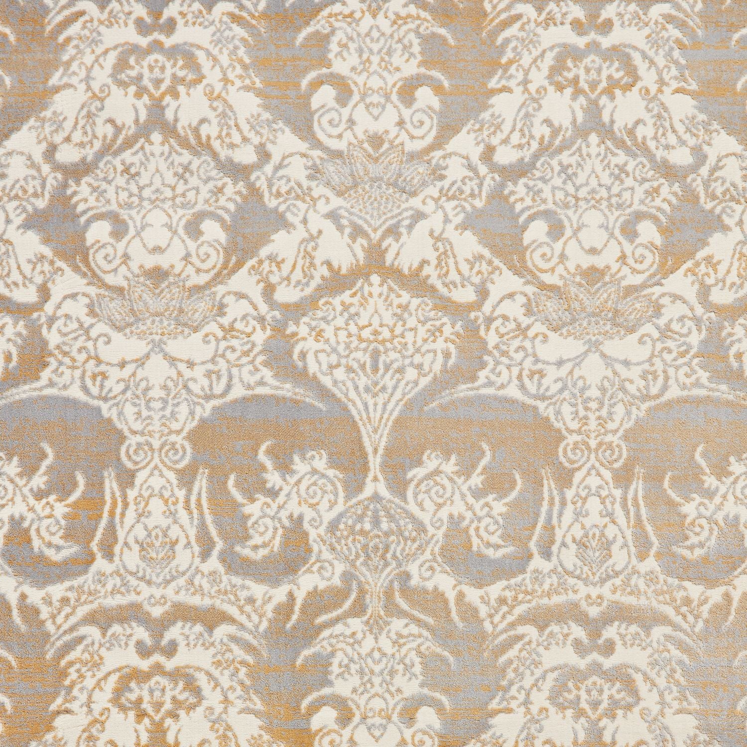 Gold Laurence Llewelyn-Bowen Ornate Metallic Rug from Roseland Furniture