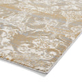 Gold Laurence Llewelyn-Bowen Ornate Metallic Rug from Roseland Furniture