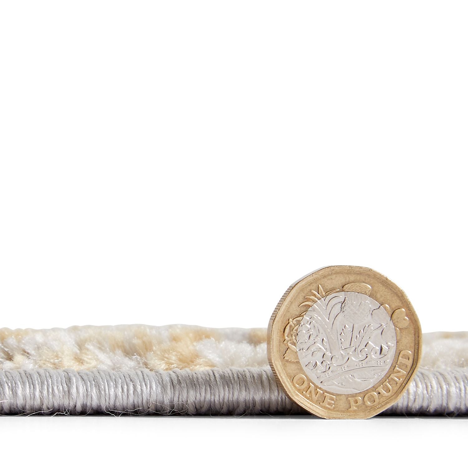 Gold Laurence Llewelyn-Bowen Ornate Metallic Rug from Roseland Furniture
