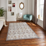 Pearl Laurence Llewelyn-Bowen Ornate Metallic Rug from Roseland Furniture