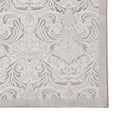 Silver Laurence Llewelyn-Bowen Ornate Metallic Rug from Roseland Furniture