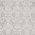 Silver Laurence Llewelyn-Bowen Ornate Metallic Rug from Roseland Furniture