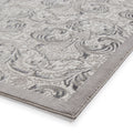 Silver Laurence Llewelyn-Bowen Ornate Metallic Rug from Roseland Furniture