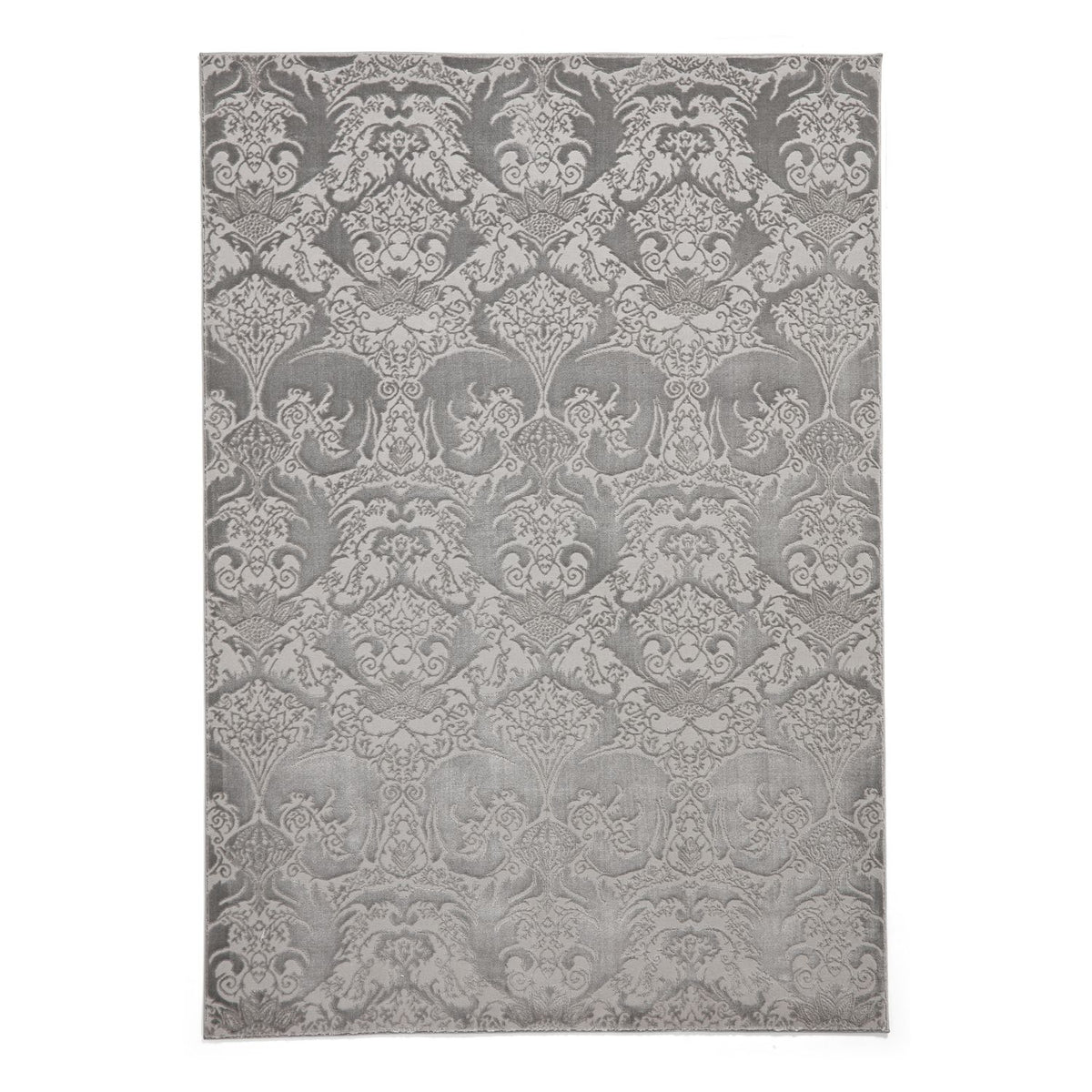 Slate Laurence Llewelyn-Bowen Ornate Metallic Rug from Roseland Furniture