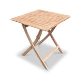 FSC 1 London 70cm Square Folding Bistro Set w 2 Folding Armchairs from Roseland Furniture